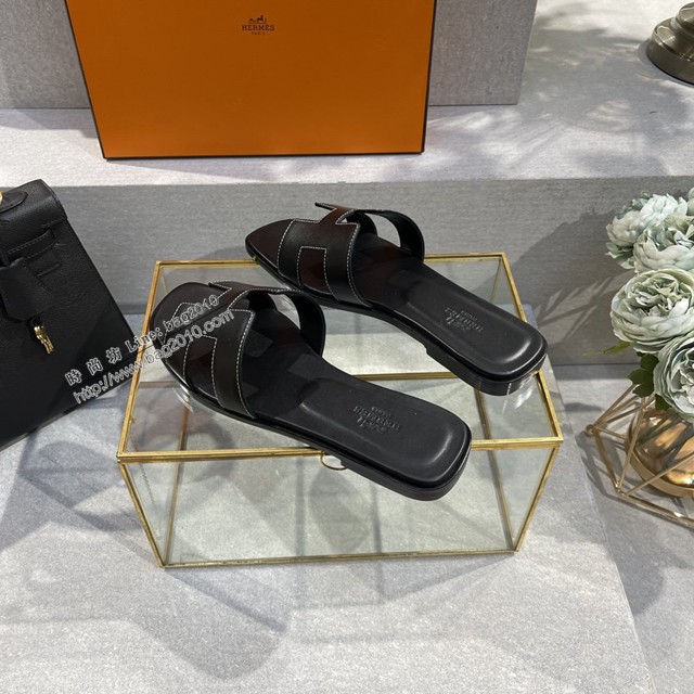 Hermes愛馬仕2022新色中底全包高版本純手工鞋 經典款H女士拖鞋 dx3364